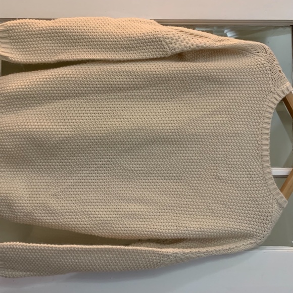 Andrea Jovine Cream Sweater Size Small - Picture 3 of 3